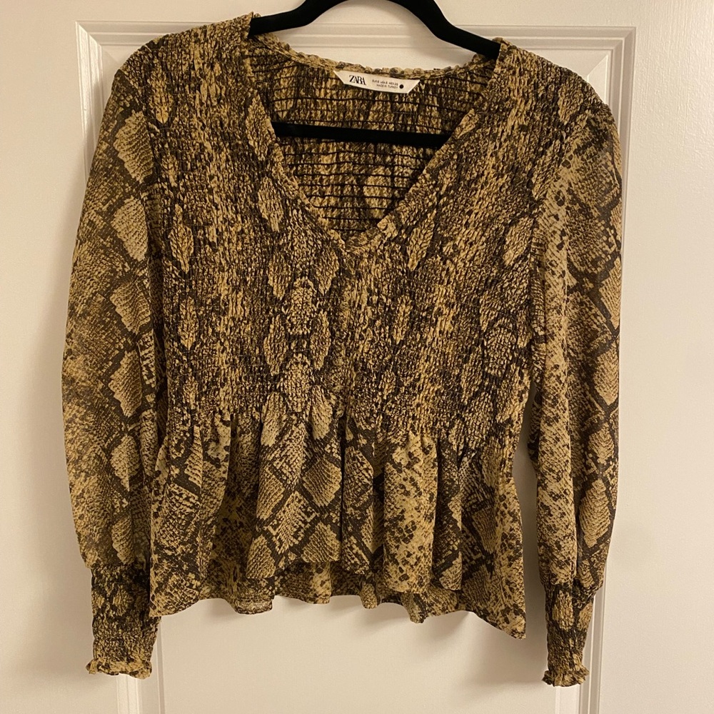 ZARA Printed Blouse